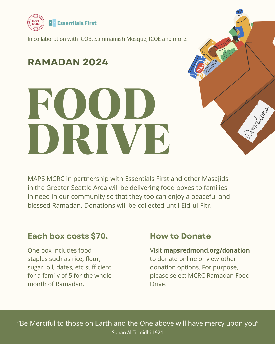 MAPS MCRC Ramadan Food Drive MAPS